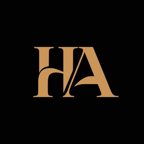 Premium Vector Ha Monogram Logo Vector