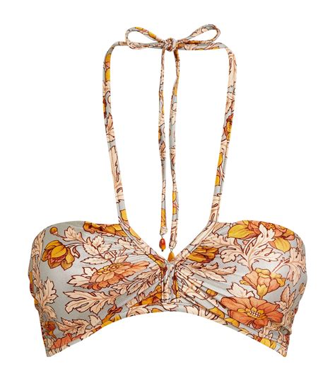 Zimmermann Andie Halterneck Bikini Top Harrods Au