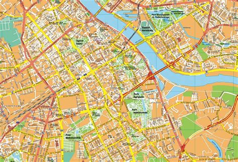 Warszawa Eps Map Eps Illustrator Map Vector World Maps