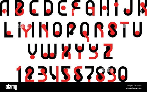 Simple Bold Fonts Alphabet