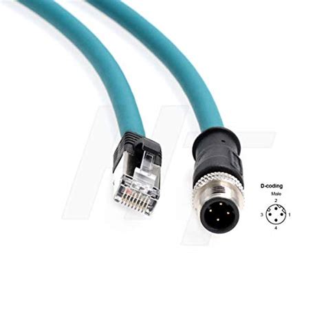 Hangton Industrial Ethernet M Pin D Code Rj Shielded Cable