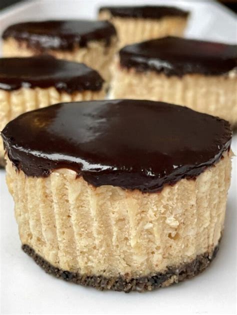 Mini Chocolate Peanut Butter Cheesecakes Story