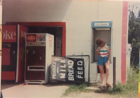 My Mom Outside Of A Gas Station During The 70s R Oldschoolcool