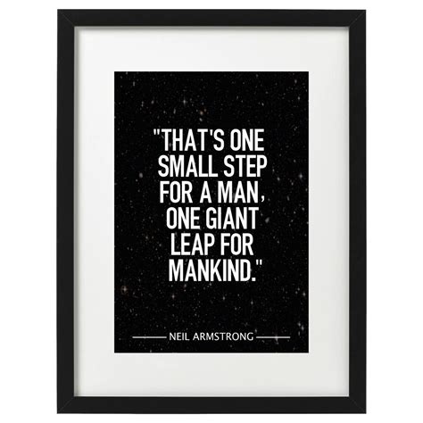 Neil Armstrong Moon Landing Quote - Etsy