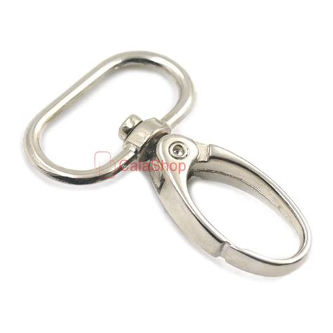 20 Pcs Lot 25mm 1 Metal Swivel Clips Snap Hook Trigger D Ring