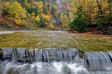 Taughannock Creek Cascades Photograph By Dean Hueber Fine Art America