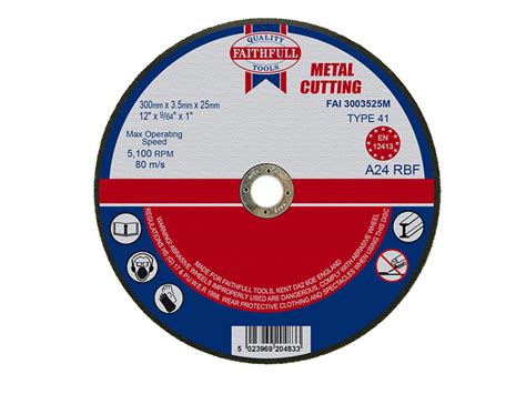 Metal Cut Off Disc 300 X 35 X 254mm Builders Superstore