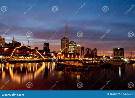 Puerto Madero at Night stock image. Image of canal, madero - 20884777