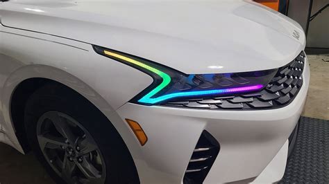 Kia K Custom Color Changing Flow Headlights Youtube