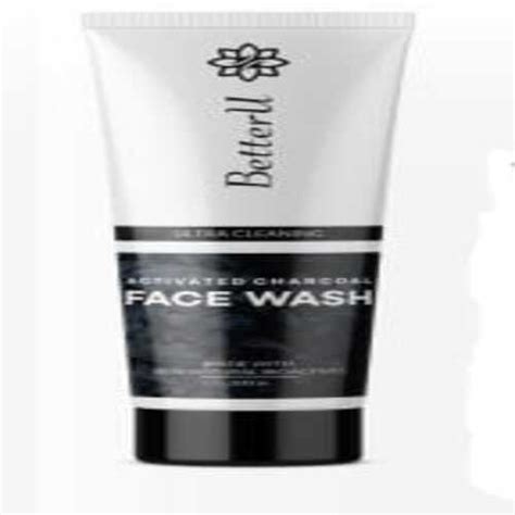 Herbal Black Activated Charcoal Face Wash Packaging Size 6X6X15CM