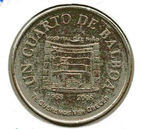 Moneda De Panama 14 De Balboa 2008 Sin Circular Refm1077 Eur 450