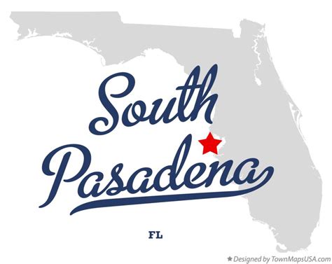 Map of South Pasadena, FL, Florida