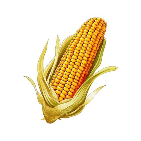 Premium Vector Sweet Corn Vector On White Background