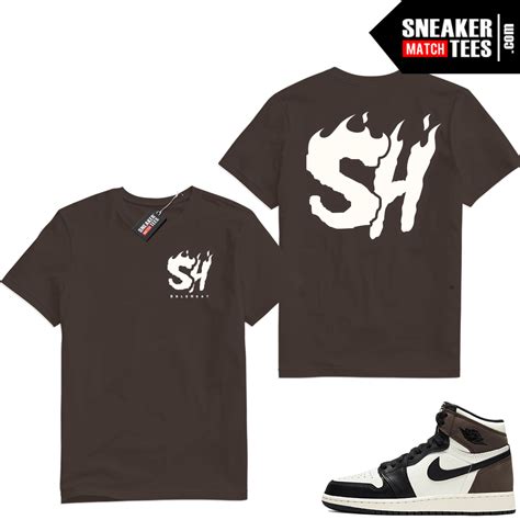 Retro 1 Mocha graphic tees | Sneaker Match Tees