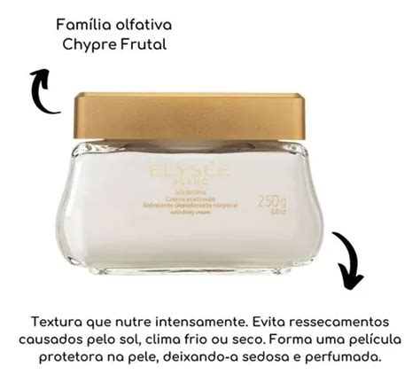 Elysée Blanc Creme Hidratante Acetinado 250g O Boticário Tipo De