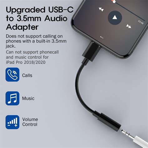 Domemit Fejhallgat Csatlakoz Adapter Usb C Digital Mm Type C