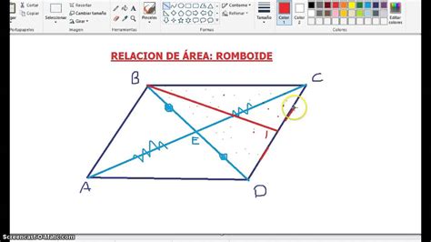 Relacion De área En Un Paralelogramo Youtube