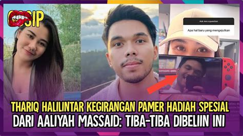 Thariq Halilintar Kegirangan Pamer Hadiah Spesial Dari Aaliyah Massaid