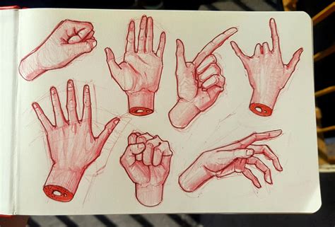 A Study Of My Left Hand Rdrawing