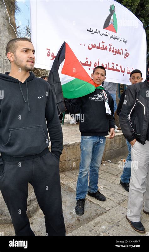 Palestinian Land Day 30 March 2012 Damascus Gate East Jerusalem West Bank Palestine