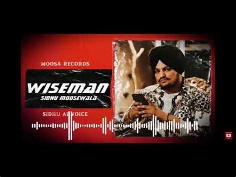 Wiseman Sidhu Moose Wala Ai Cover Re Created Song New Punjabi Song