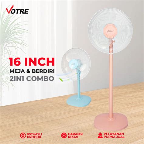 Jual Votre VT 1605 Kipas Angin Berdiri 16 Inch Tiga Kecepatan Stand Fan