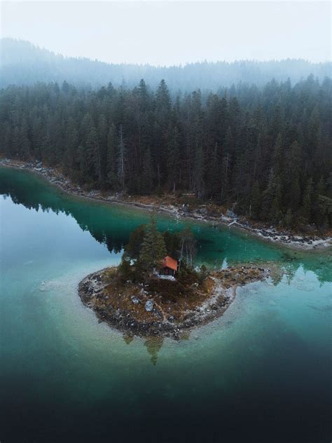 Drone shot Eibsee lake, Germany | Premium Photo - rawpixel