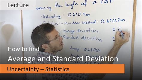 Calculating The Uncertainty Of A Measurement With Average And Standard