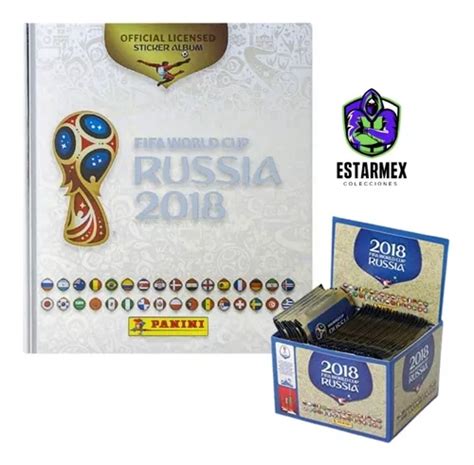 Álbum Estampas Pasta Dura Platino Rusia 2018 50 Sobres Meses sin