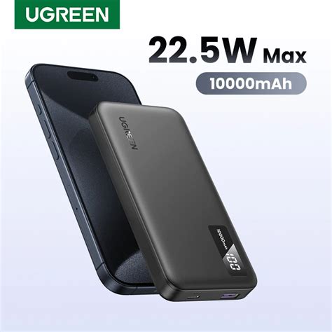 UGREEN Bater A Externa Port Til De 22 5 W PowerBank De Carga R Pida De