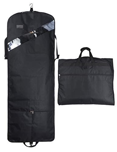 66 Tri Fold Garment Bag Breathable Tear Resistant Suit Cover For