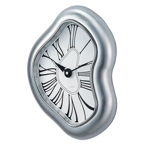 George Nelson Melted Metal Wall Clock 11 In Wide