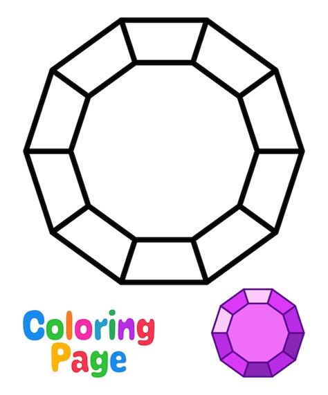 Gem Coloring Pages