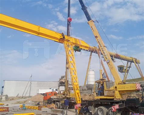 Installation Of MH 10 Ton Gantry Crane On Customer Site AICRANE