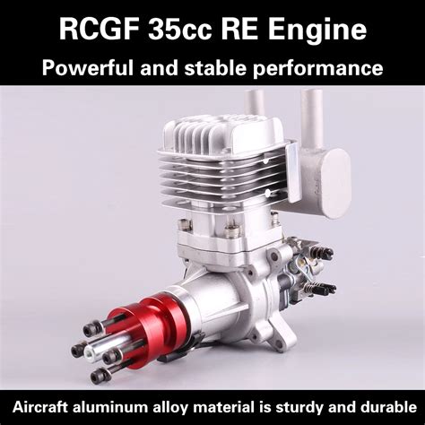 RCGF 35cc Rear Exhaust Pipe Petrol Gasoline Engine For RC Airplane Two