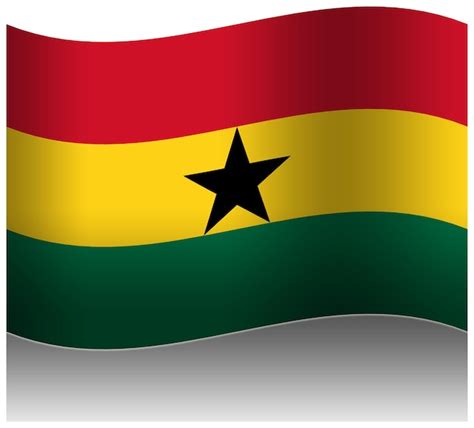 Premium Psd Ghana Wave Flag D