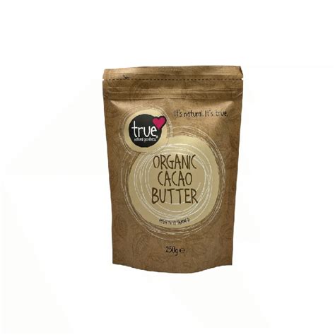 True Natural Goodness Raw Cacao Butter Organic 250g Organico Bantry