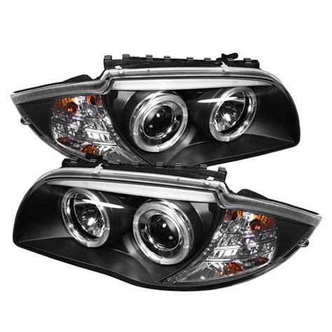 Bmw E Series Black Led Halo Projector Headlights