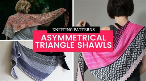 Fun Asymmetrical Triangle Shawl Knitting Patterns Tonia Knits