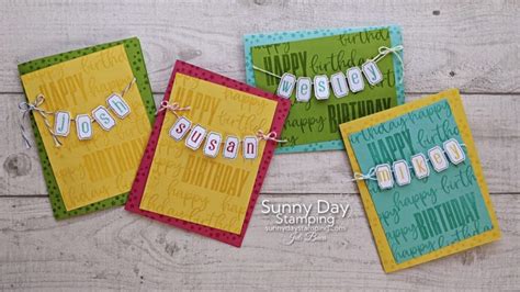 Personalized Card for Any Occasion | Card Making Tutorial • Sunny Day ...