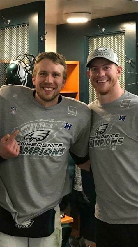 Nick Foles And Carson Wentz Philadelphia Eagles Qb Nfc Championship 2017