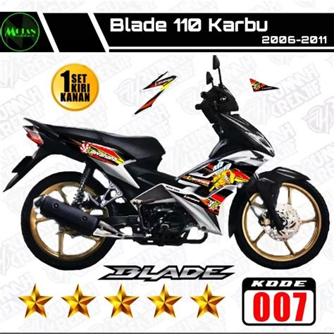 Decal Sticker Striping Variation Honda BLADE 110 2006 2011 KAWAHARA