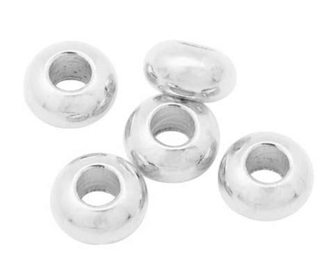 Rondelle Spacer Beads Silver Beads Riverside Beads