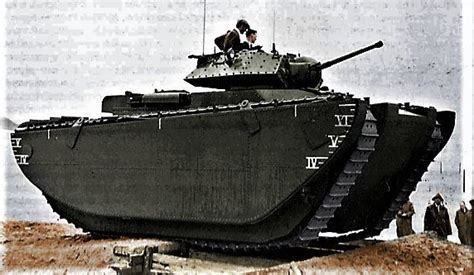 Snafu British Experimental At1 Amphibious Tank With 40mm Cannon In 1942