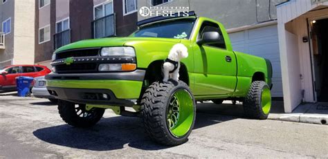 2001 Chevrolet Silverado 1500 With 22x14 76 Tis Forged F51bm1 And 33