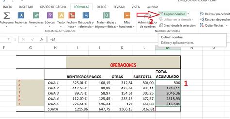 Excel Asignaci N De Nombres Inform Tica Cotidiana