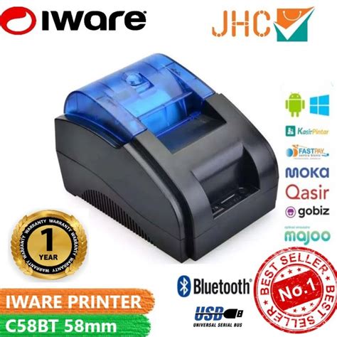 Jual PRINTER KASIR IWARE THERMAL USB BLUETOOTH 58mm C58BT C58 BT