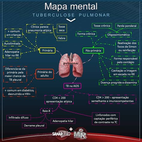 Mapa Mental De Pneumologia Tuberculose Pulmonar Sanar Medicina Porn