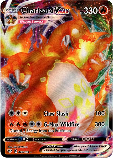 Charizard VMAX - 20/189 - Darkness Ablaze – Card Cavern Trading Cards, LLC
