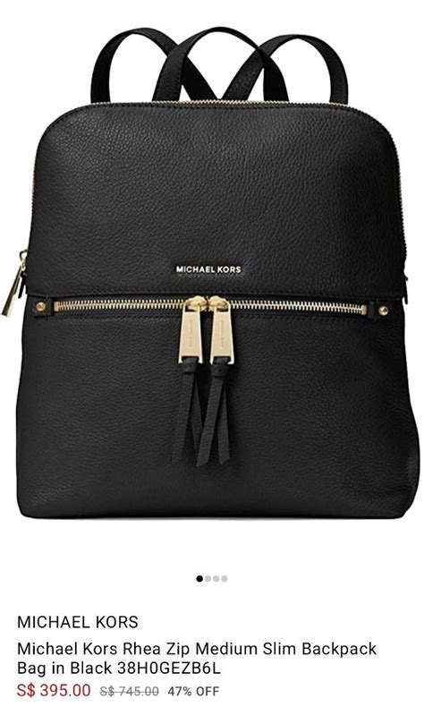 Michael Kors Rhea Zip Medium Slim Backpack Luxury Bags Wallets On